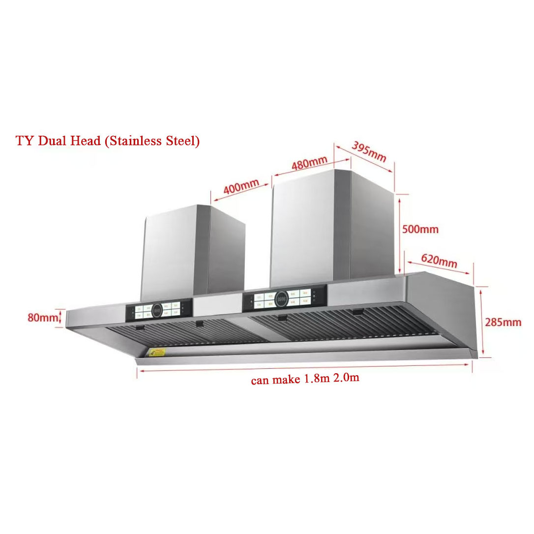 Restaurant Exhaust Cooker Hood - Commercial Kitchen Hoods ulasan dan harga