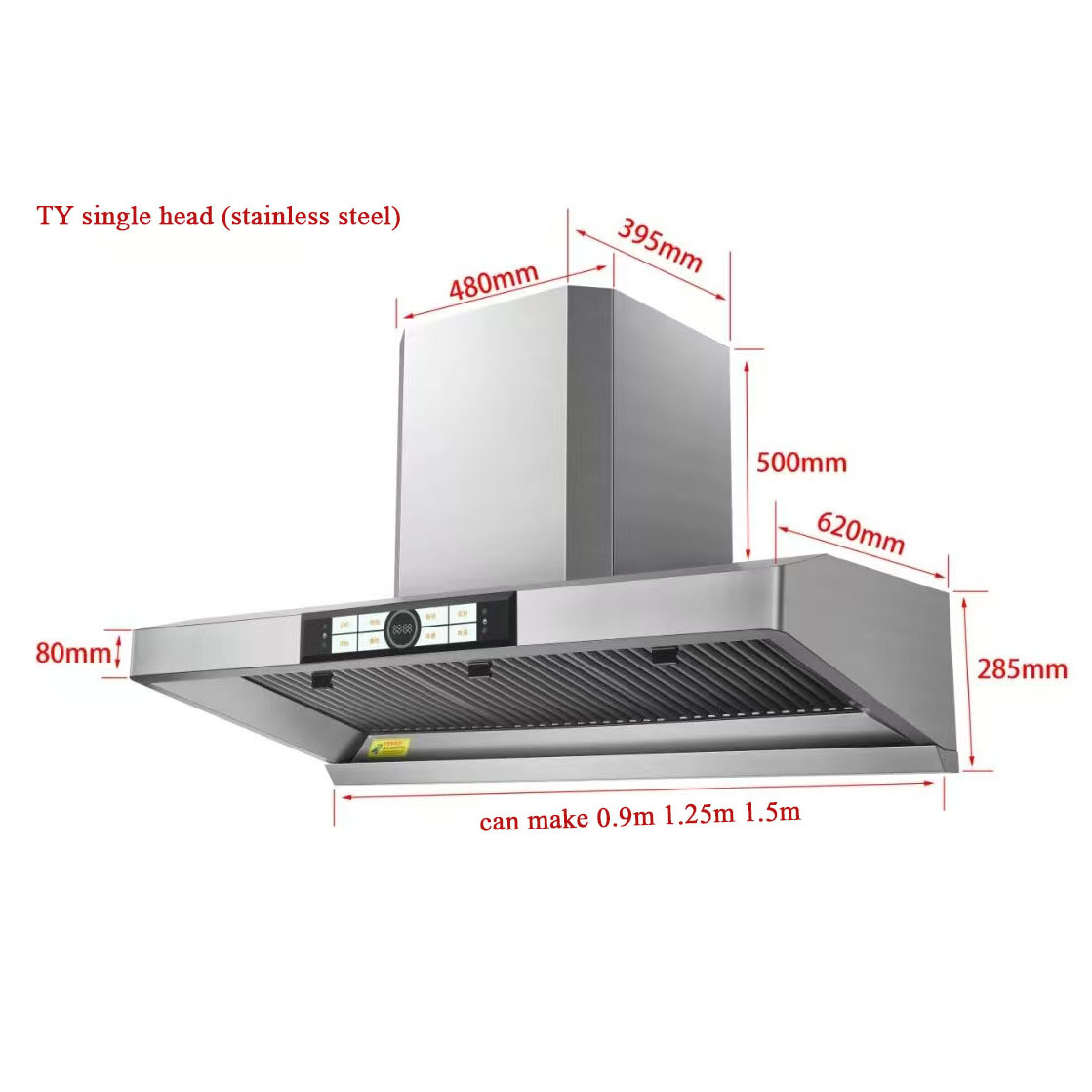 Restaurant Exhaust Cooker Hood - Commercial Kitchen Hoods ulasan dan harga