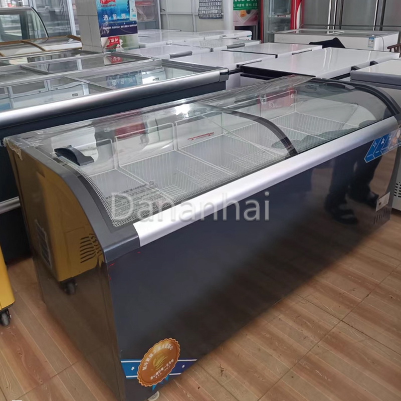 Supermarket Island Freezer Com - Commercial Chest Freezer ulasan dan harga
