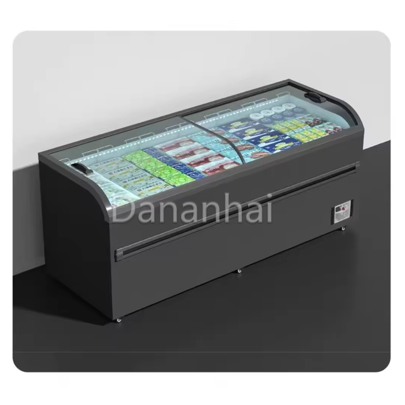 Island Freezer Commercial Curv - Commercial Chest Freezer ulasan dan harga