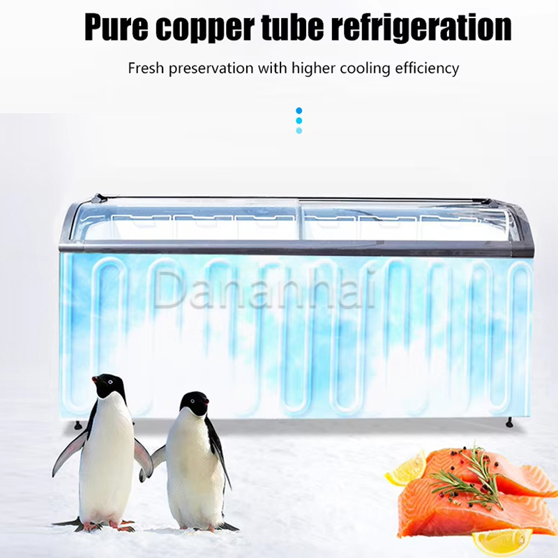 Island Freezer Commercial Curv - Commercial Chest Freezer ulasan dan harga