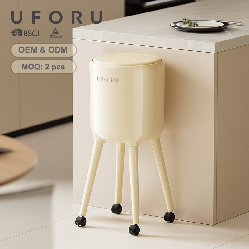 UFORU Tall Standing Trash Can  - Commercial Kitchen Bin ulasan dan harga